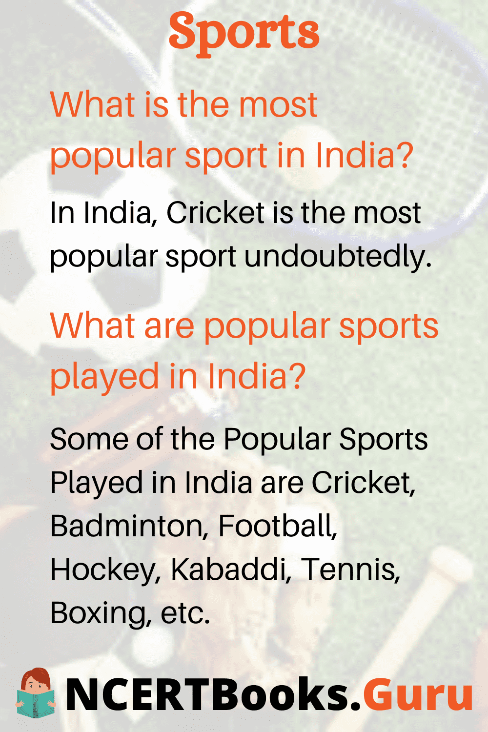 essay on indian sports