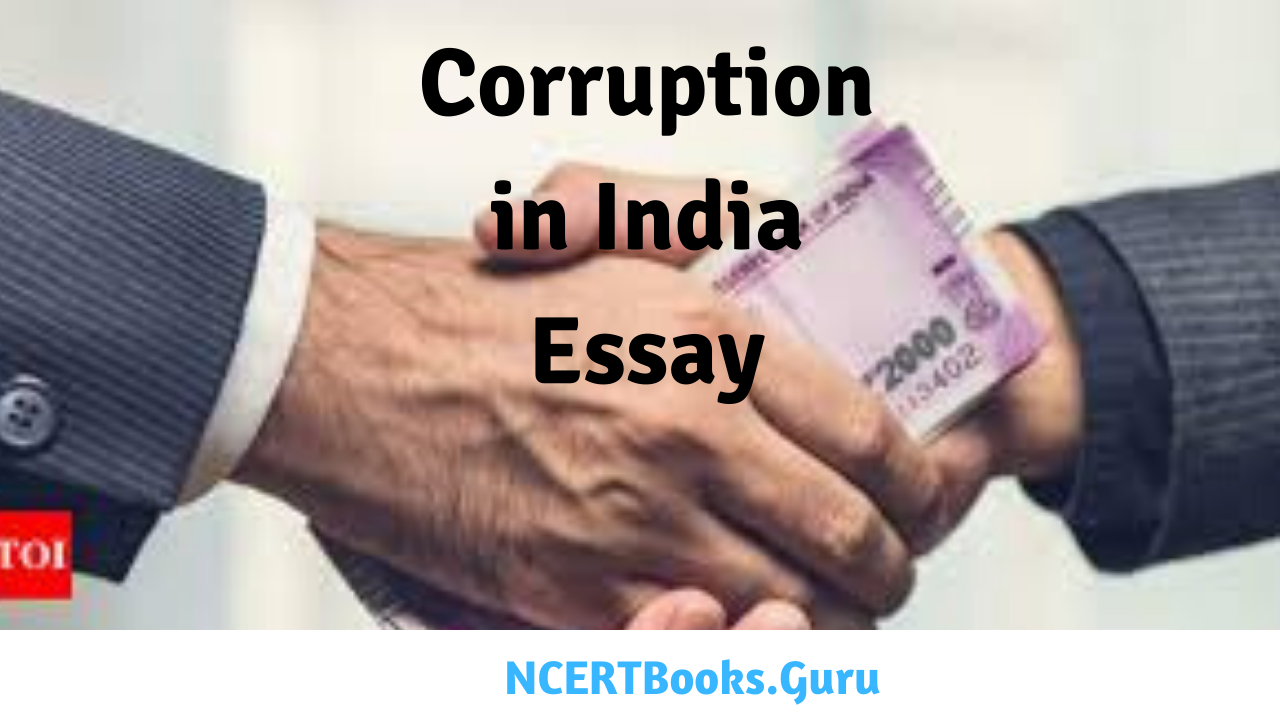 an essay on corruption in india