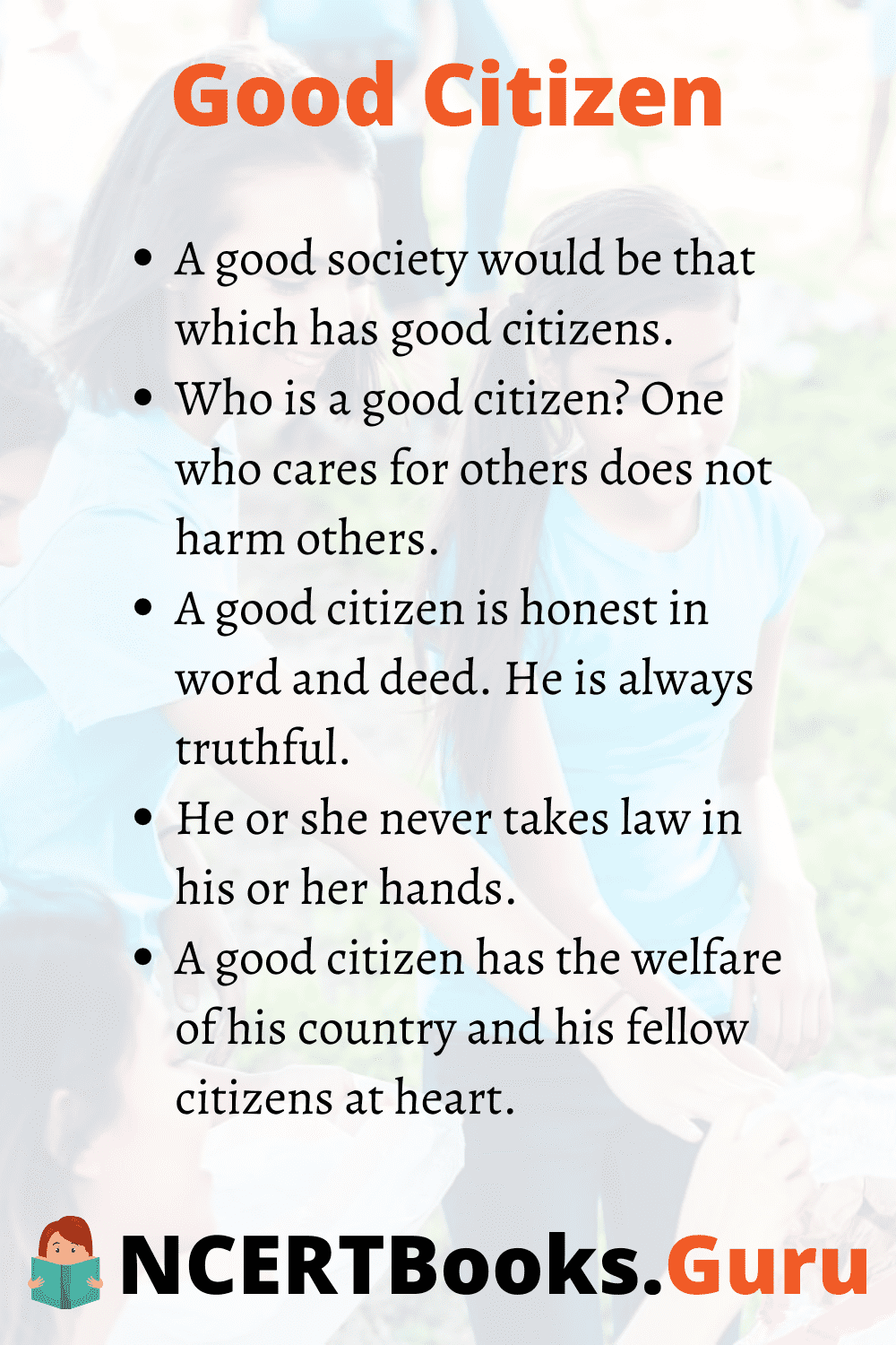 who is the good citizen essay in english