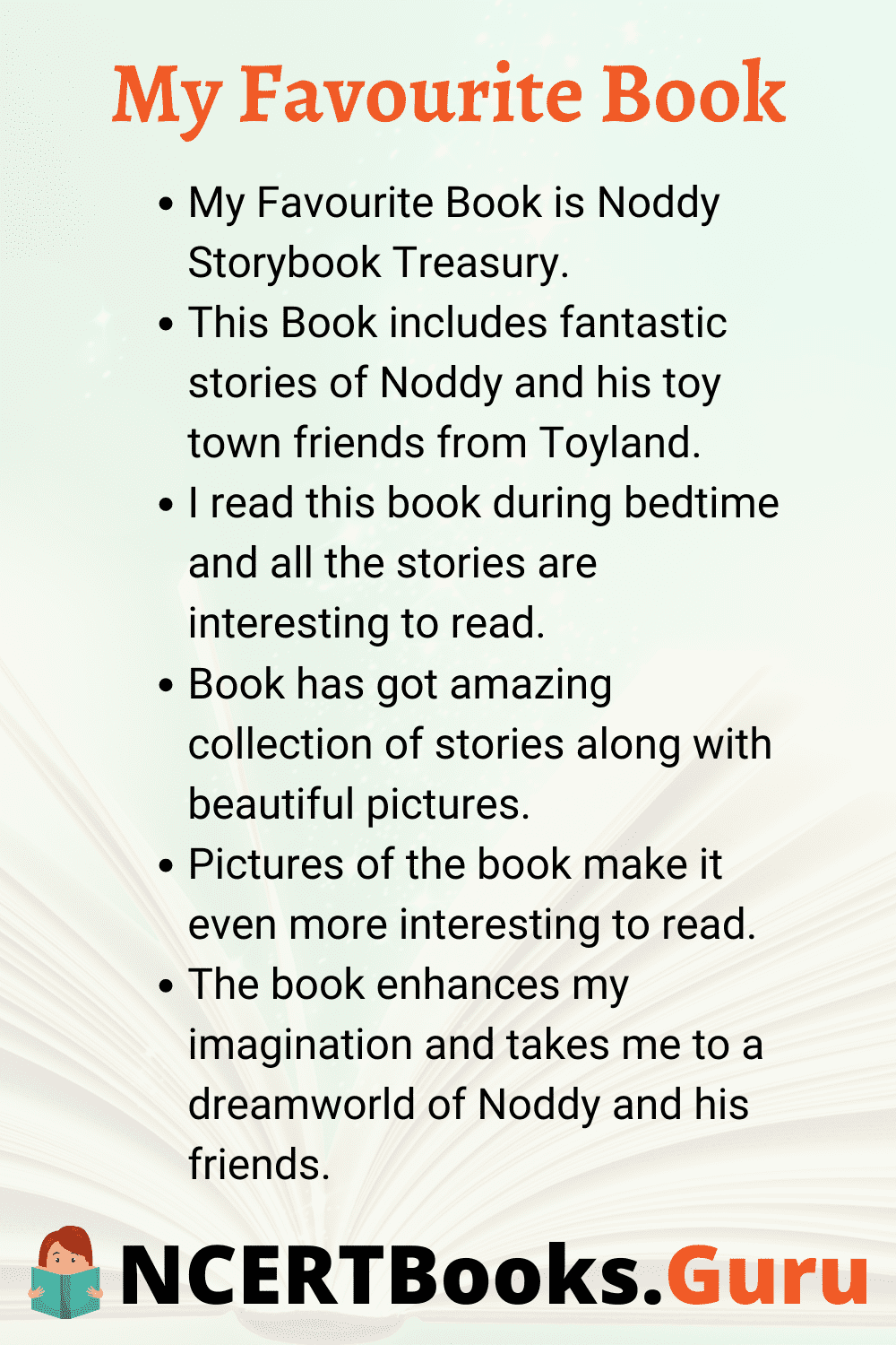 my favorite story book essay for class 1