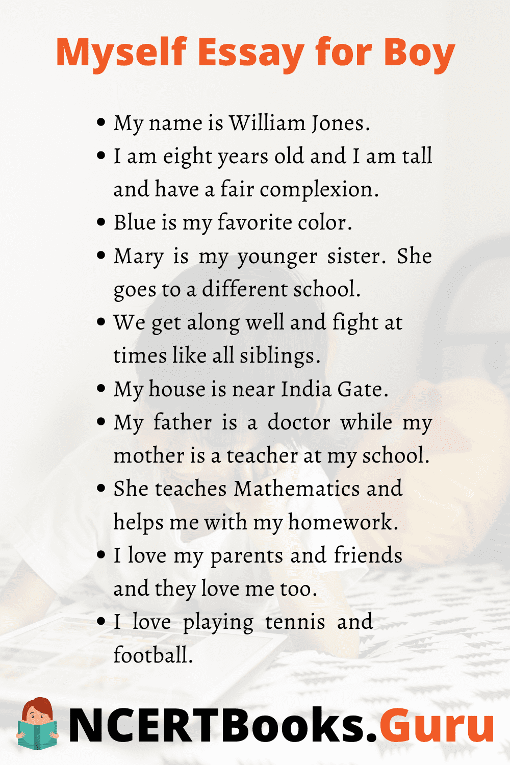 things to write about yourself for school