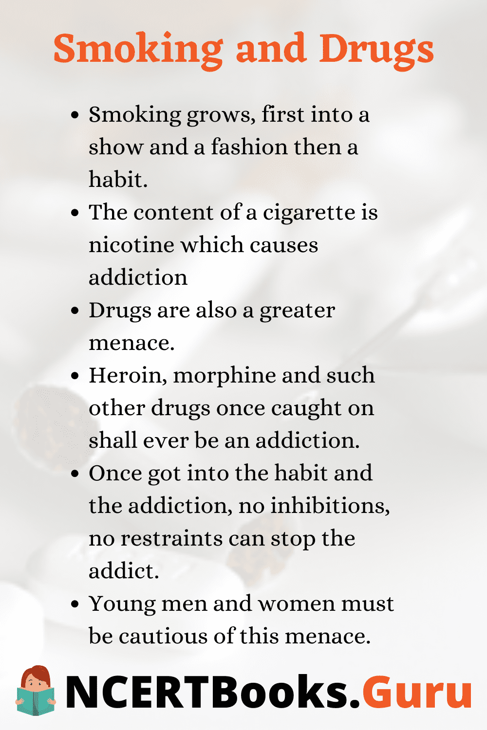 short essay about smoking effects