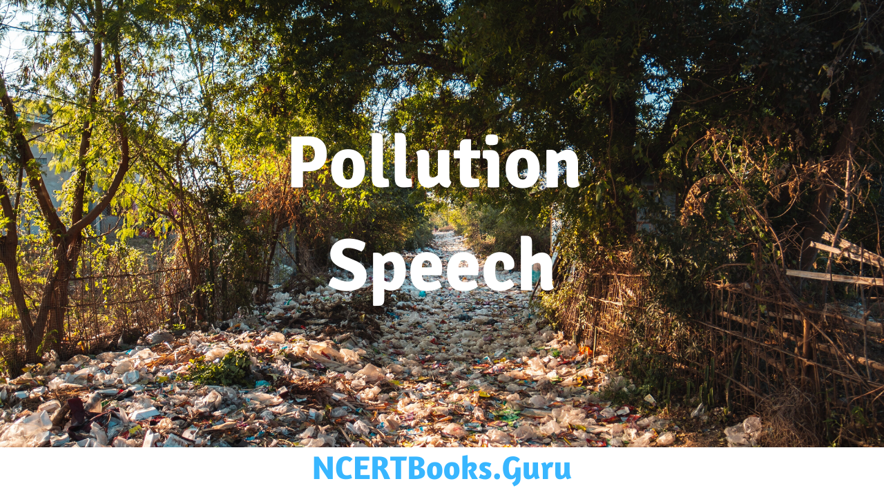 speech on topic land pollution