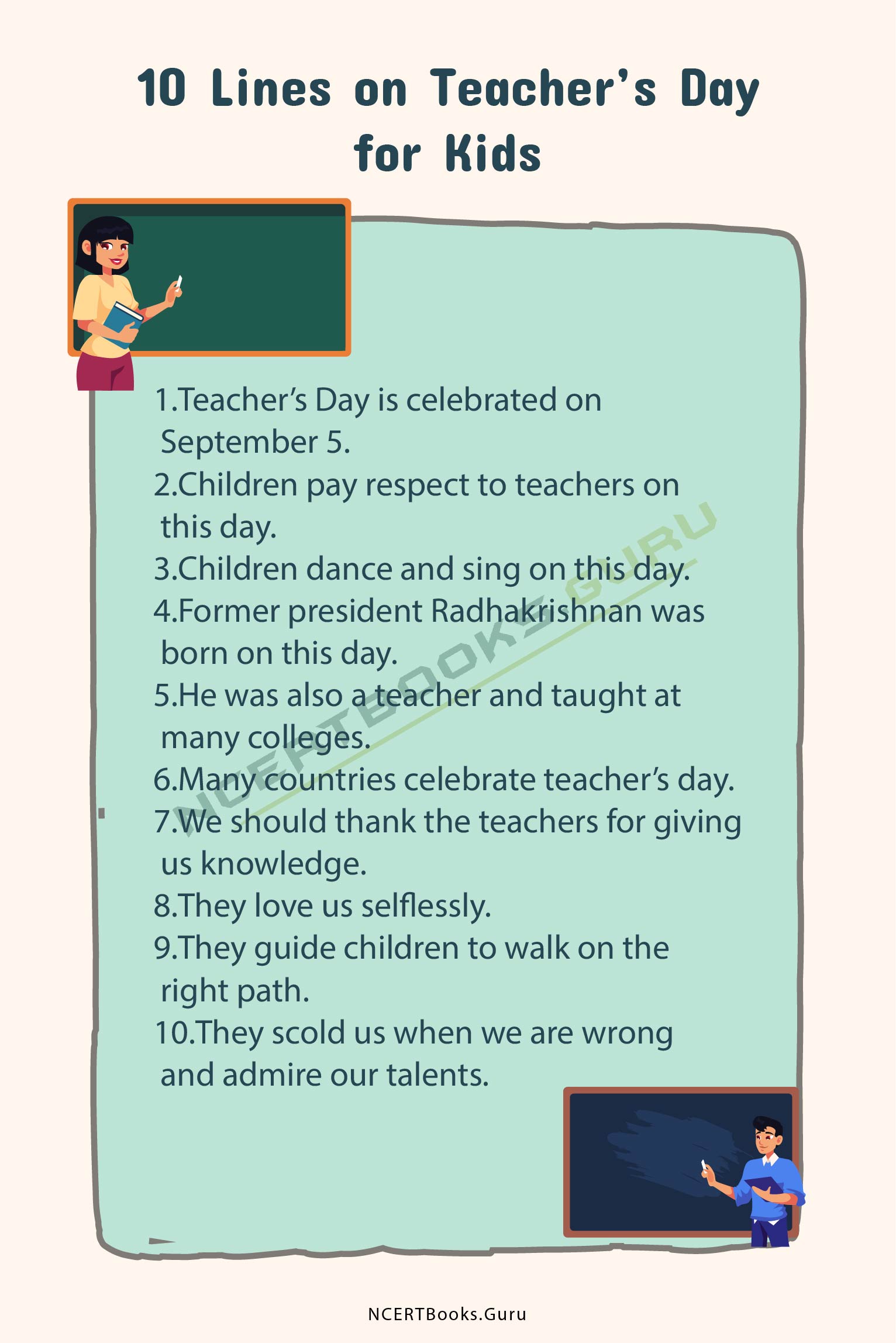 10 Lines On Teachers Day 1 