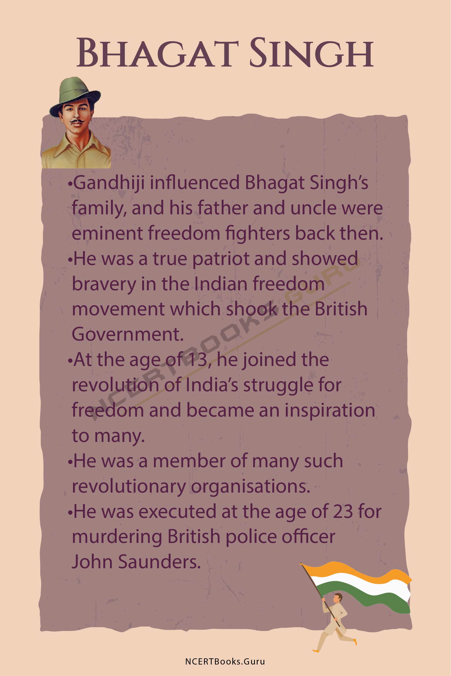 write short essay on Bhagat Singh in 500 words. - Brainly.in