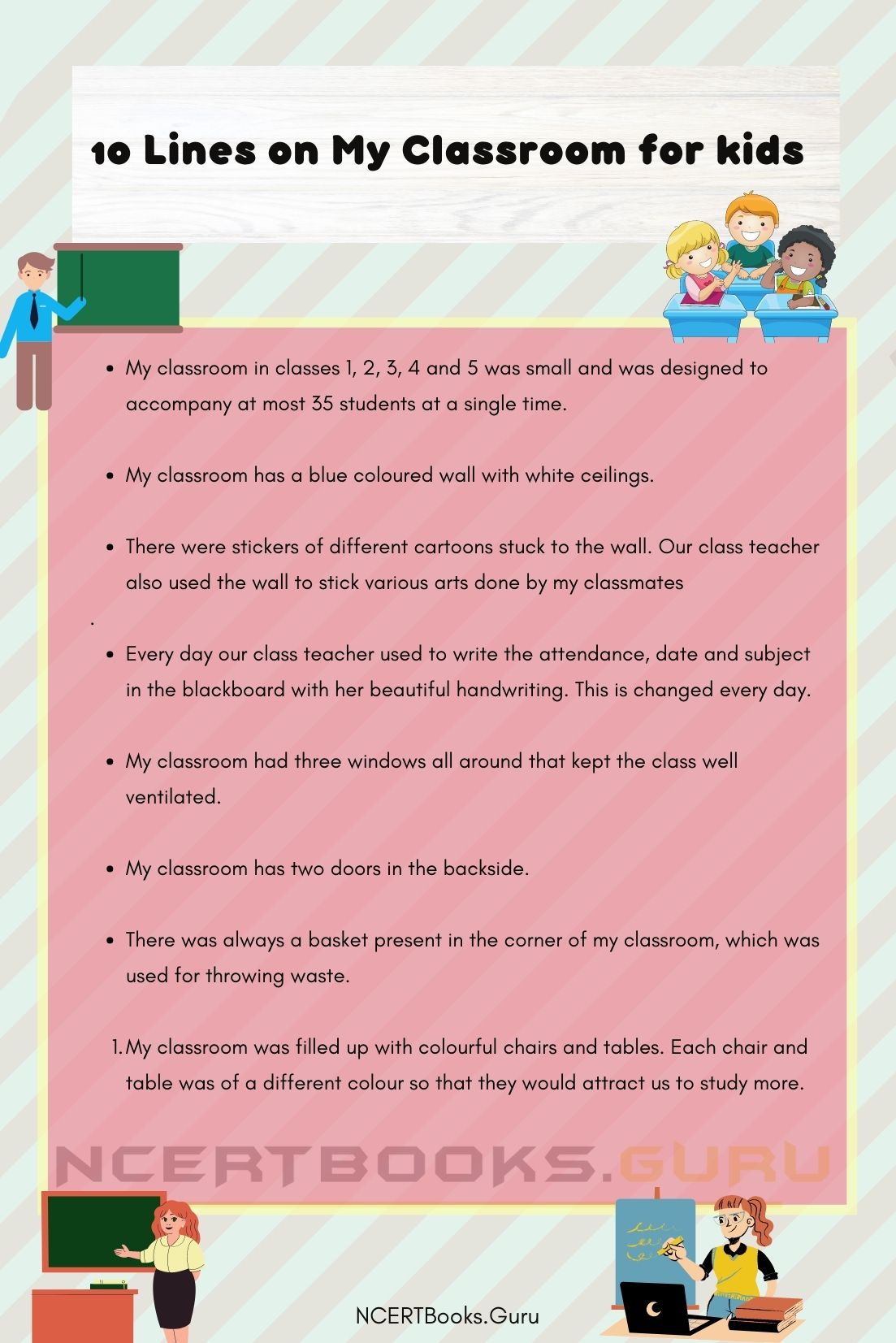 our classroom essay 10 lines