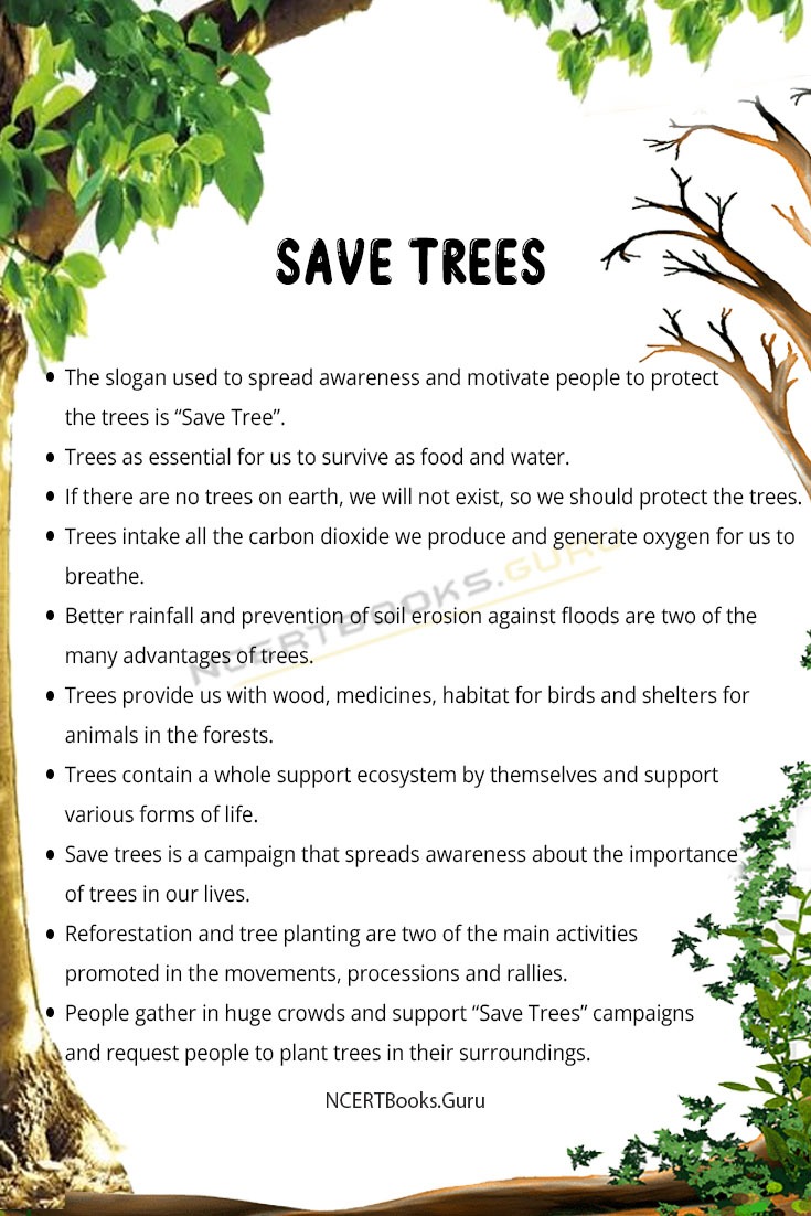 save trees essay class 7