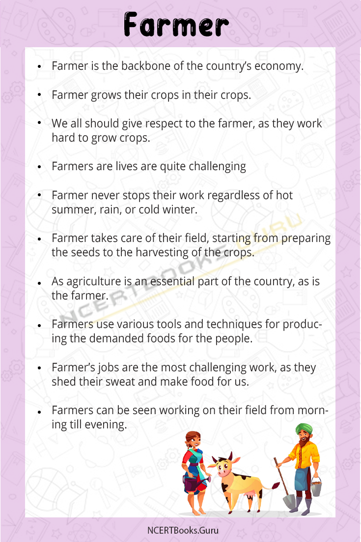 farmer essay for class 1