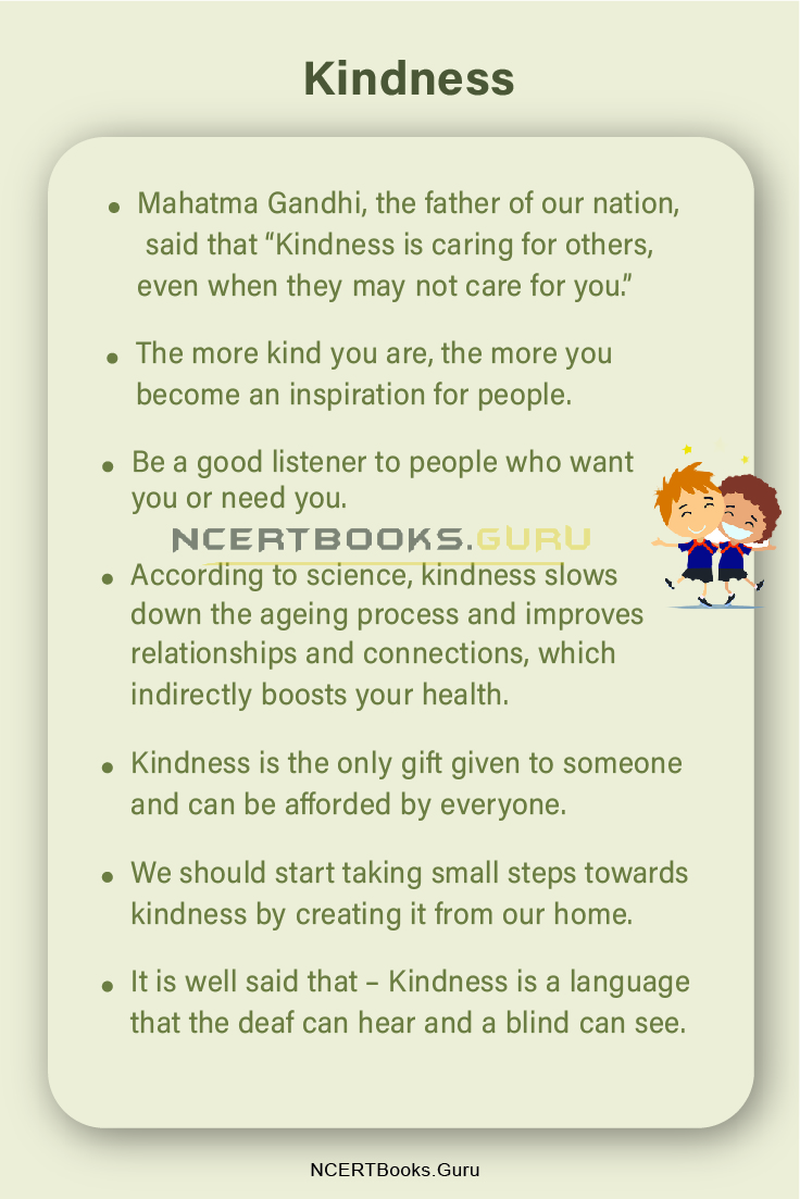 write speech on kindness