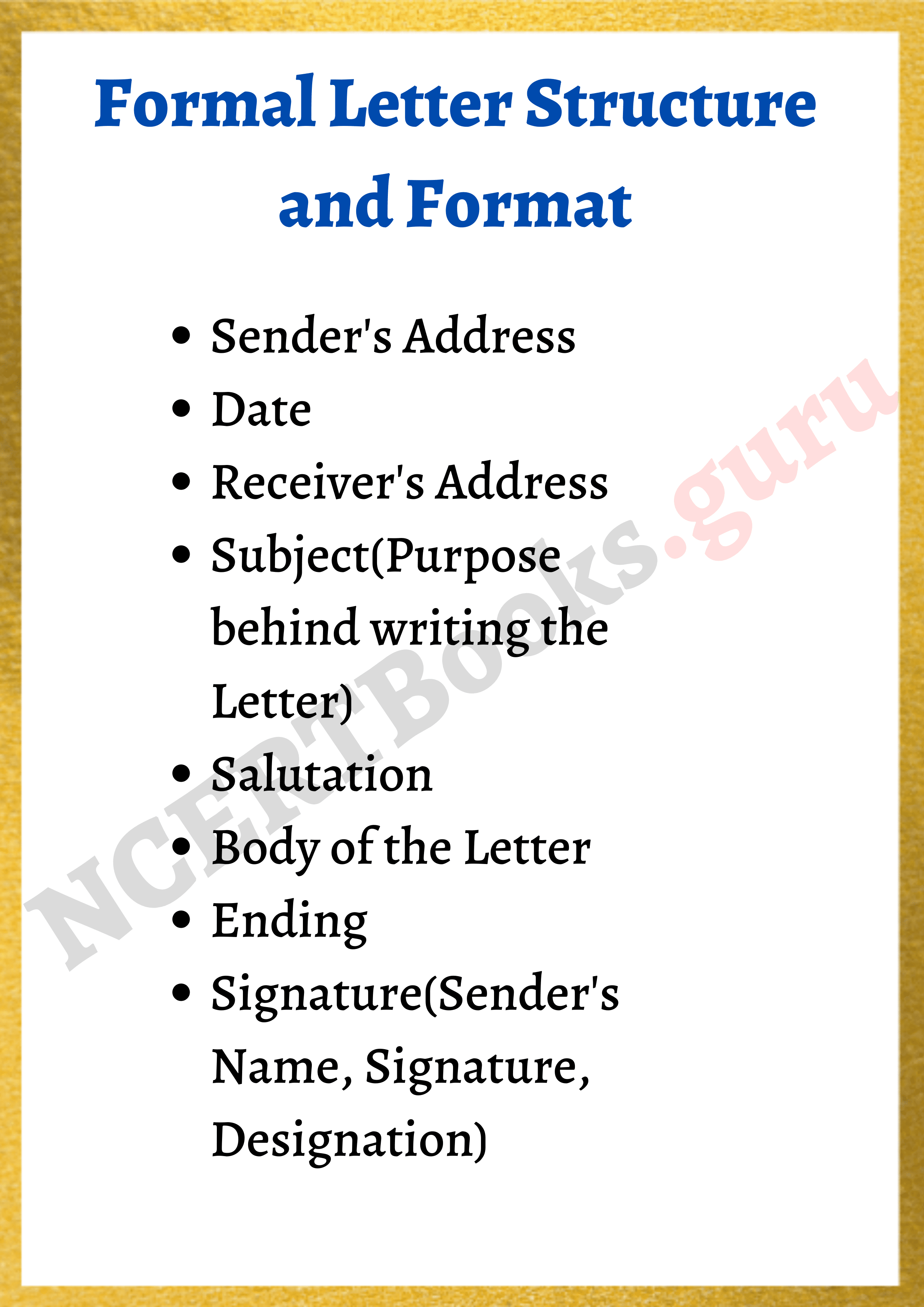 Formal Letter Format Template Samples How To Write A Formal Letter