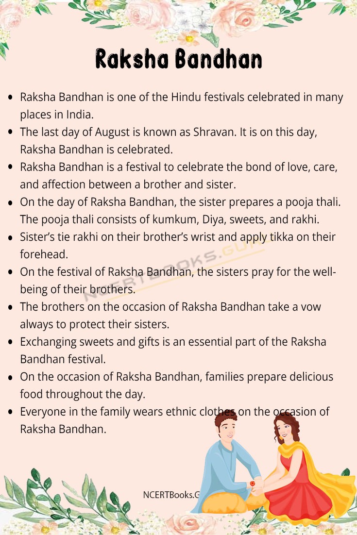 speech writing on raksha bandhan in english